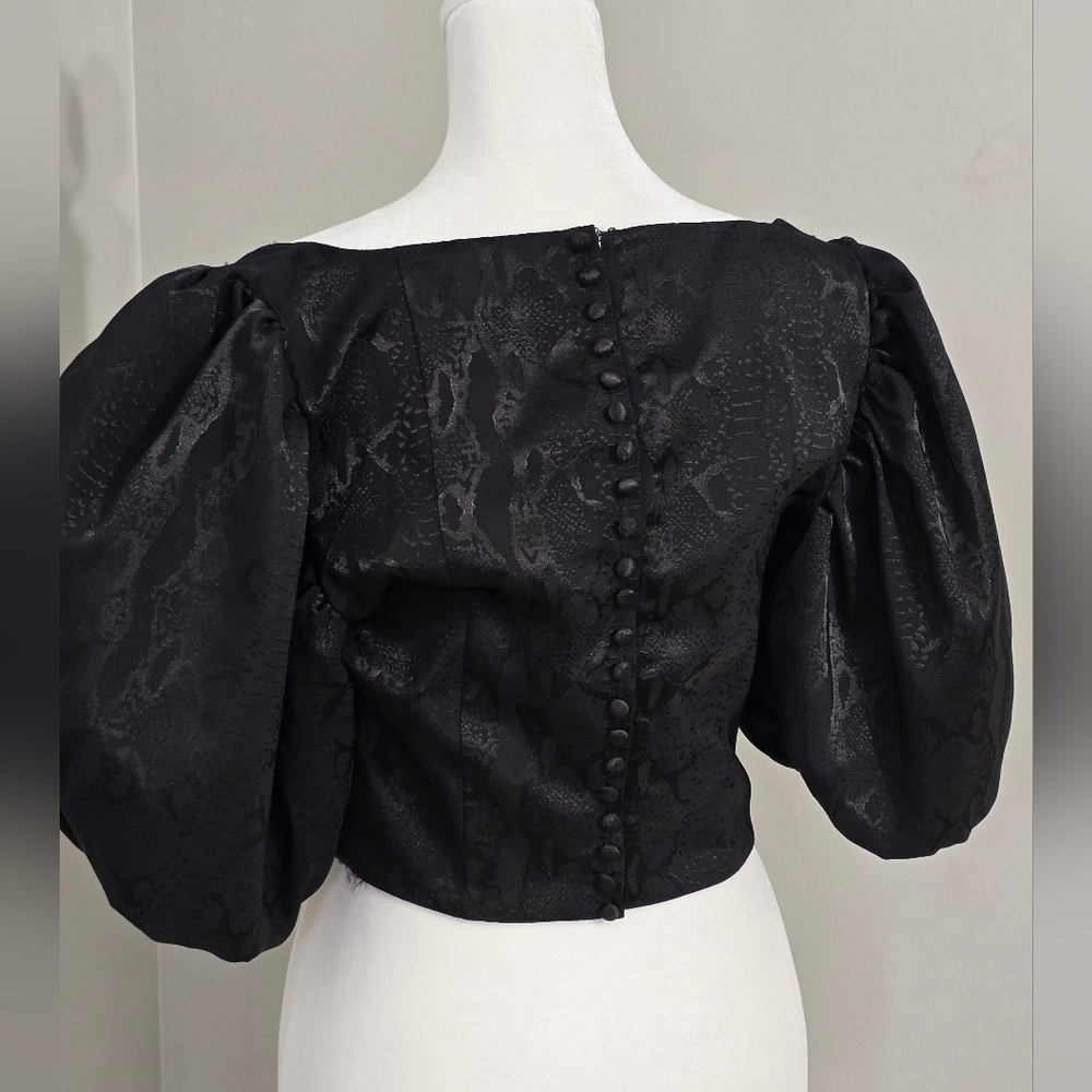 LPA Black Danuta Crop Top Women's Size Small - Picture 5 of 12